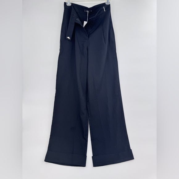 JEAAMKSSER Women's High-Waisted Wide Leg Black Pants size Small - Picture 1 of 12